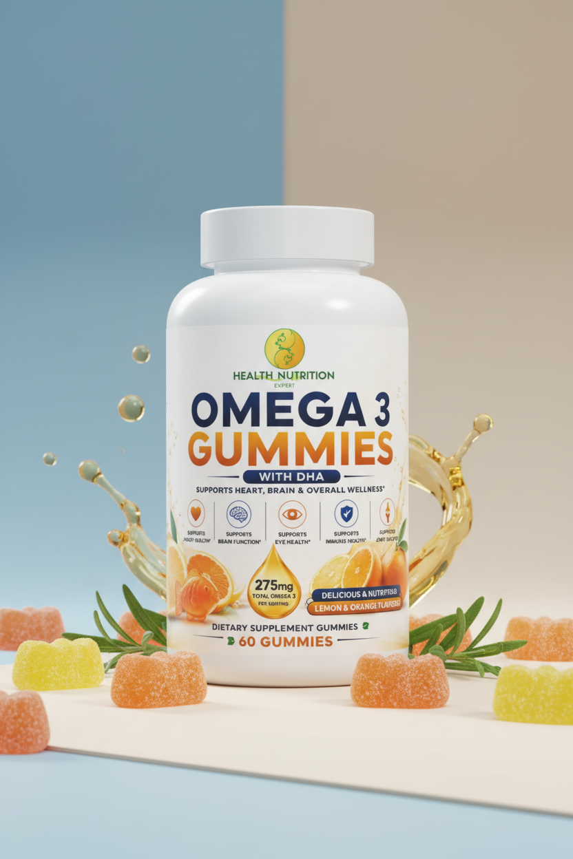 Omega-3 Gummies – Dietary Supplement | Health Nutrition Expert