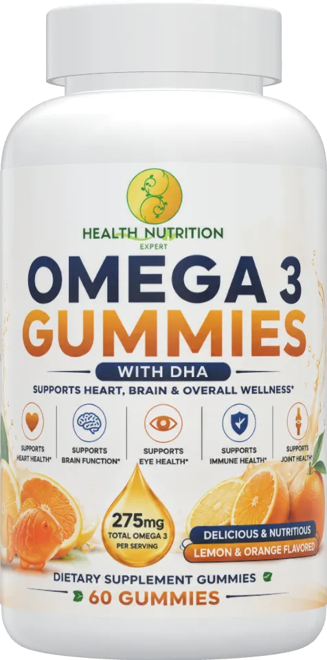 Omega-3 Gummies – Heart, Brain & Wellness Support | Health Nutrition Expert