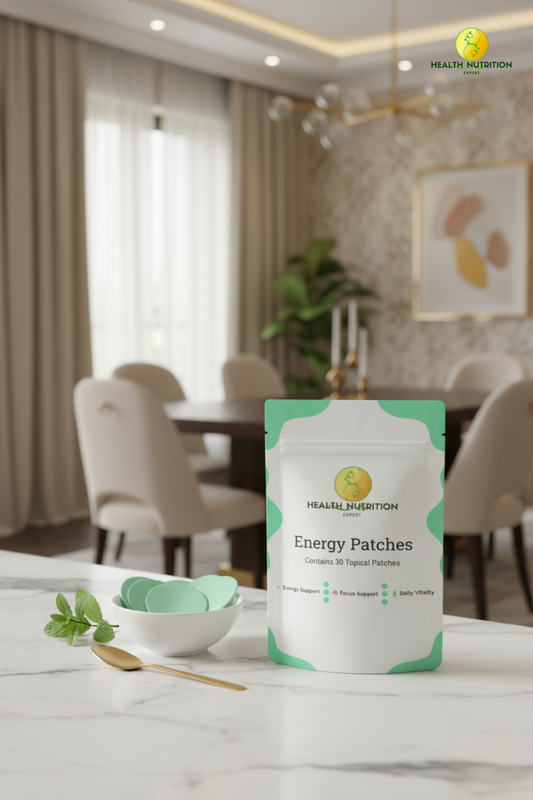 Energy Patches 30 Day Supply | Daily Energy & Vitality Support |  Health Nutrition Expert