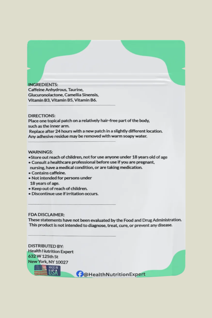 Energy Patches – 30-Day Supply | Health Nutrition Expert