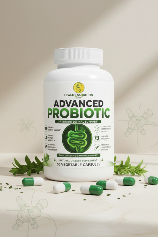 Advanced Probiotic Capsules – Digestive & Gut Health Support | Health Nutrition Expert