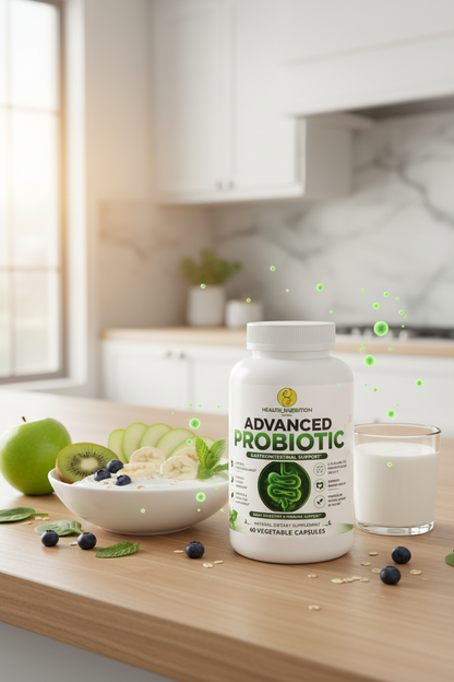Advanced Probiotic Capsules | 5.75 Billion CFU | Digestive & Immune Support | 60 Vegetable Capsules | Health Nutrition Expert