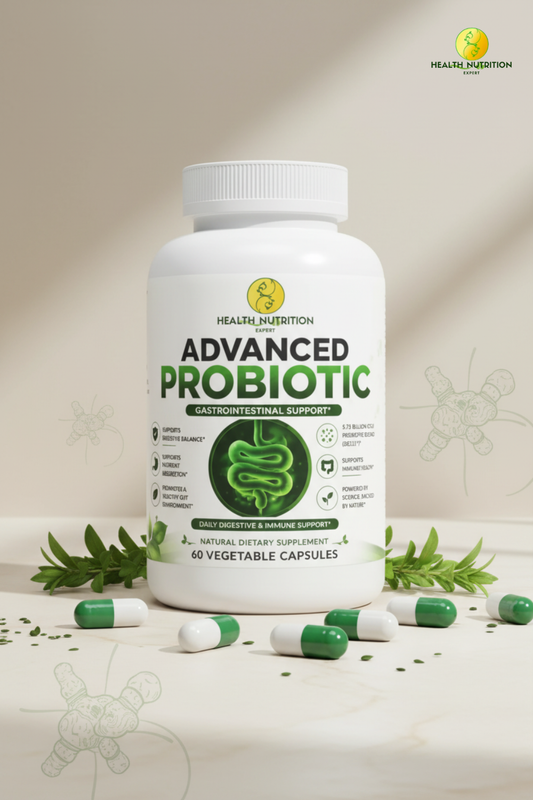 Advanced Probiotic Capsules – Digestive & Gut Health Support | Health Nutrition Expert