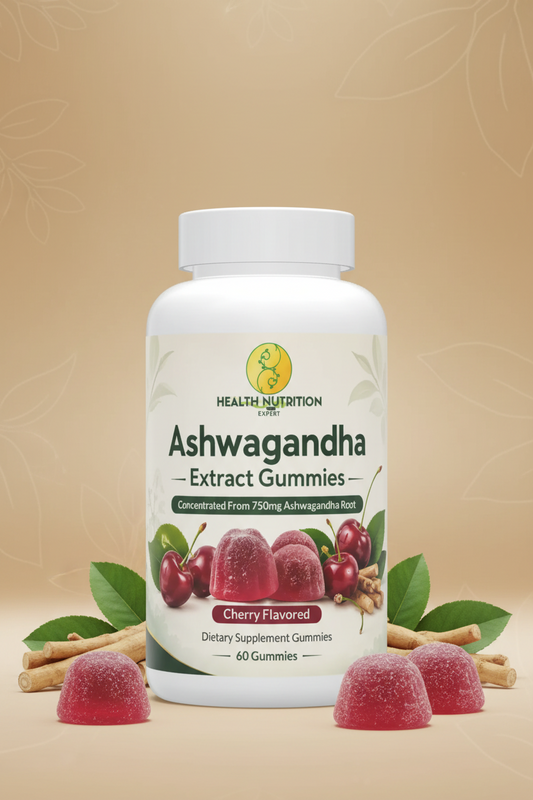 Ashwagandha Gummies – Daily Stress & Relaxation Support | Health Nutrition Expert