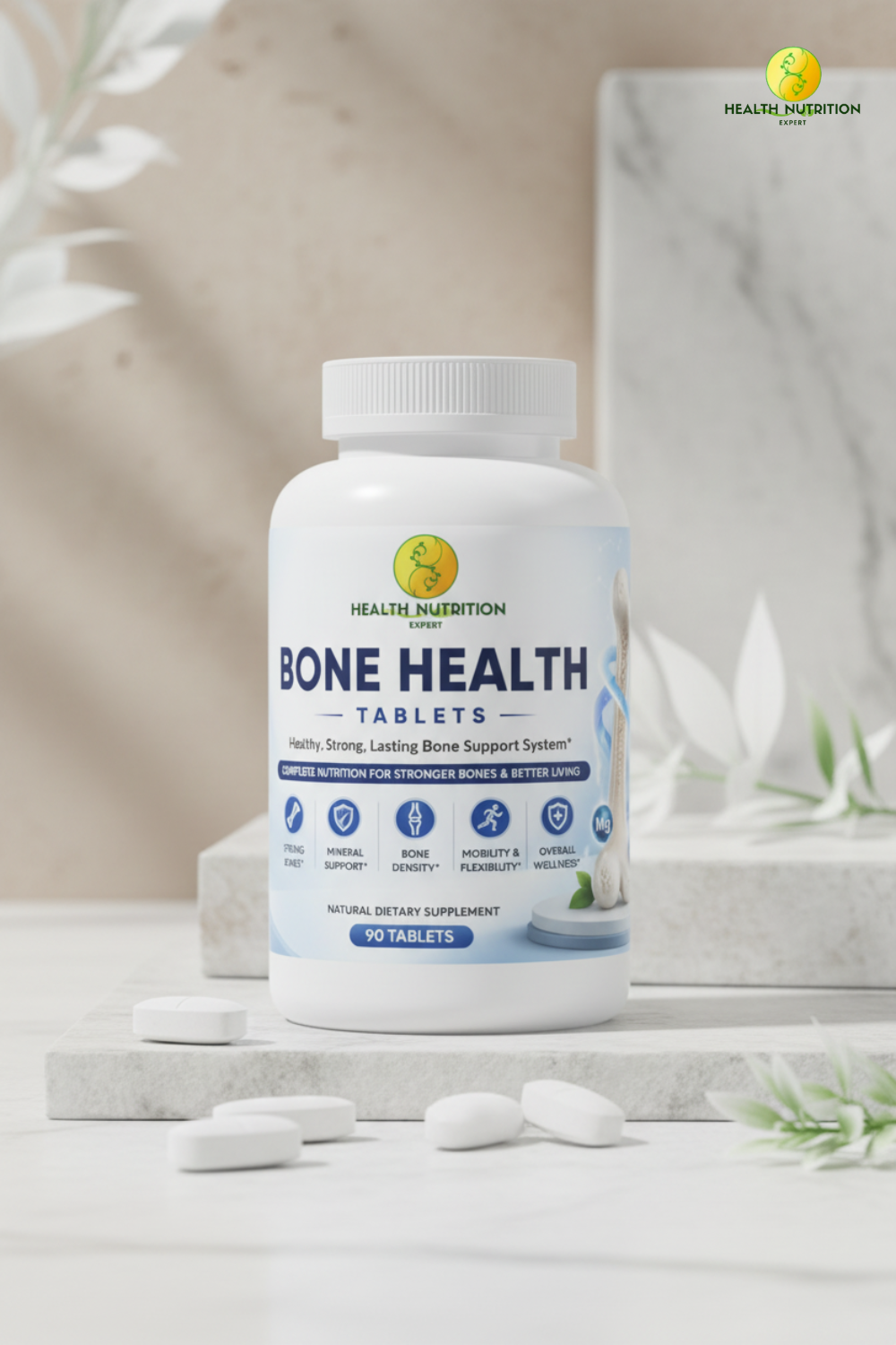 Bone Health Tablets – Daily Bone & Joint Support | Health Nutrition Expert