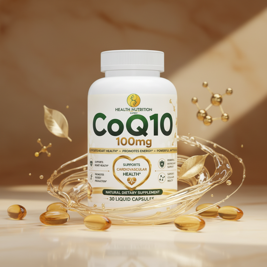 CoQ10 100mg Liquid Capsules – Heart & Energy Support | Health Nutrition Expert