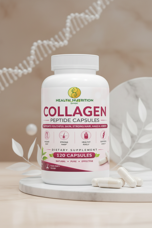 Collagen Peptide Capsules – Skin, Hair & Joint Support | Health Nutrition Expert