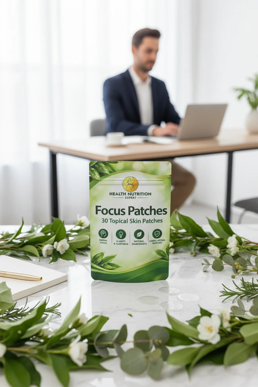 Focus Patches (30-Day Supply) – Advanced Nootropic Topical Support |Health Nutrition Expert