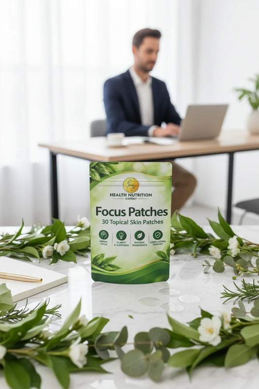 Focus Patches (30-Day Supply) – Advanced Nootropic Topical Support |Health Nutrition Expert