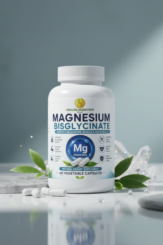 Magnesium Bisglycinate Capsules – Muscle & Relaxation Support | Health Nutrition Expert