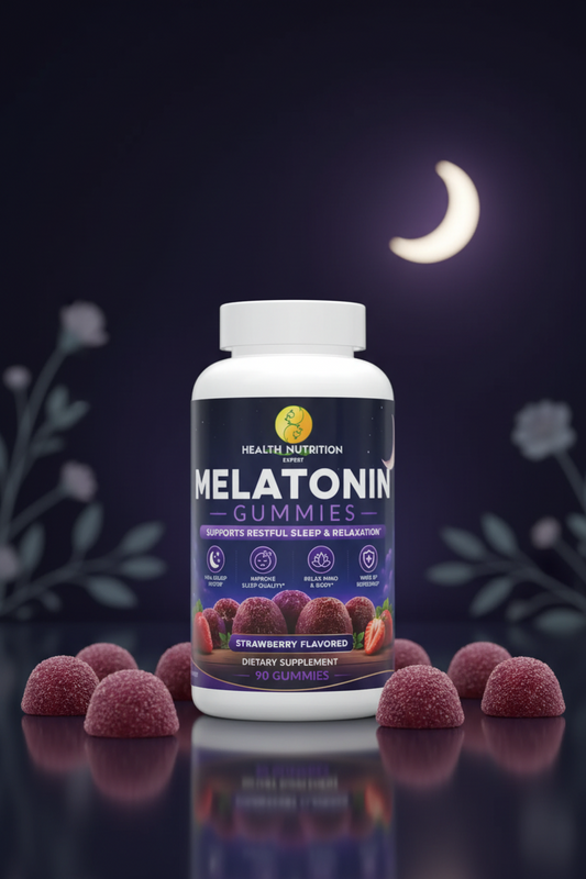 Melatonin Gummies – Sleep & Rest Support Supplement | Health Nutrition Expert