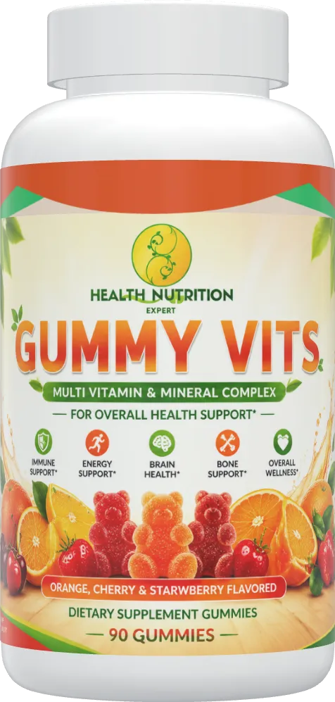 Multi Vitamin Gummies | Daily Multivitamin & Mineral Complex | 90 Gummies | Health Nutrition Expert