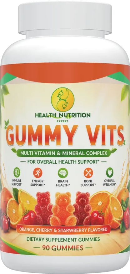 Multi Vitamin Gummies | Daily Multivitamin & Mineral Complex | 90 Gummies | Health Nutrition Expert