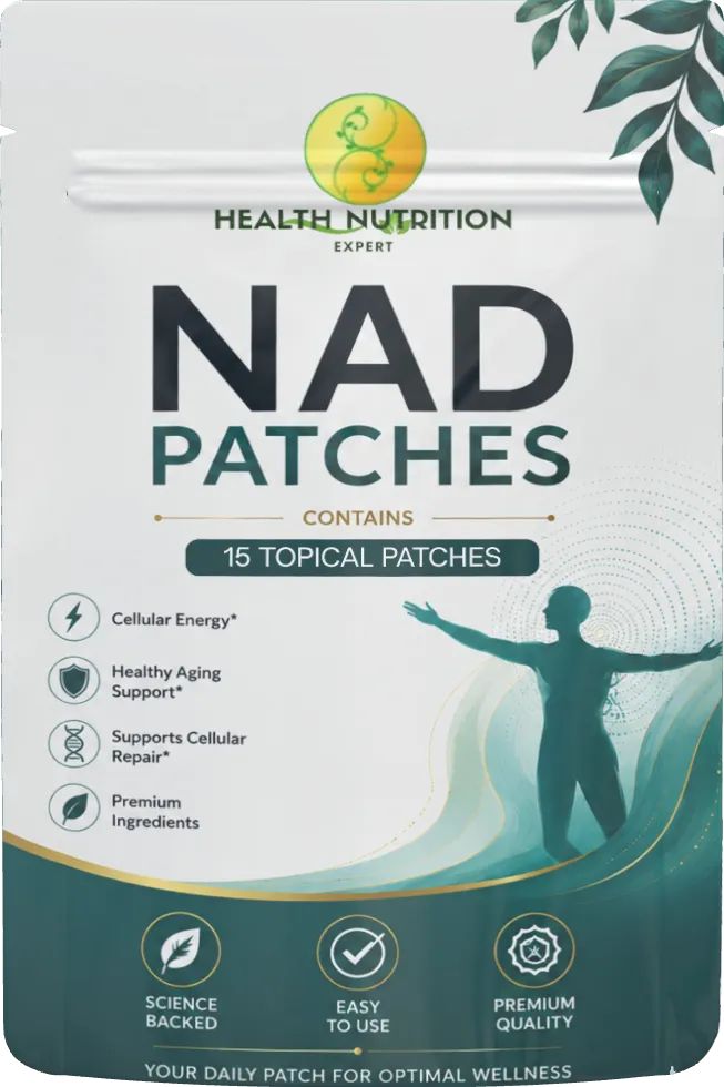 NAD Patch 15 Day | Cellular Wellness & Daily Vitality Support | Health Nutrition Expert