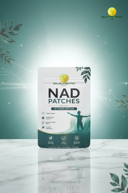 NAD Patch 15 Day Supply | Cellular Energy & Wellness Support | Health Nutrition Expert