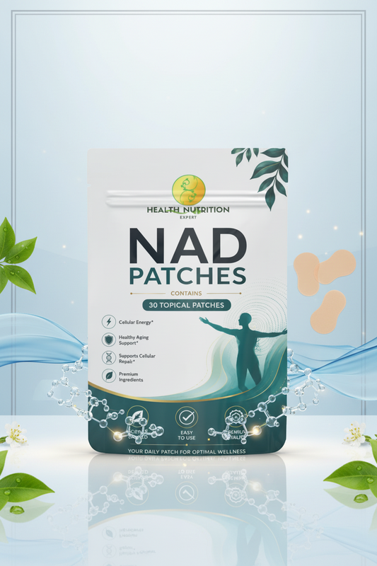 NAD Patch 30 Day Supply | Cellular Energy & Wellness Support | Health Nutrition Expert