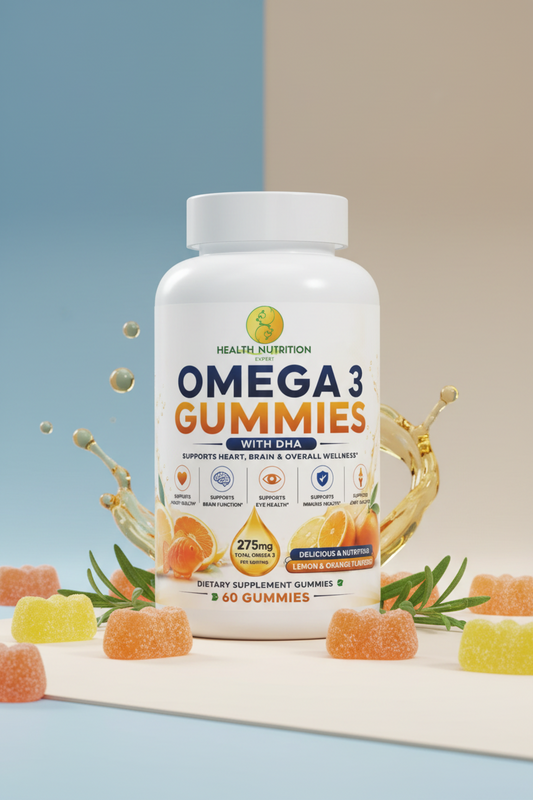 Omega-3 Gummies – Heart, Brain & Wellness Support | Health Nutrition Expert