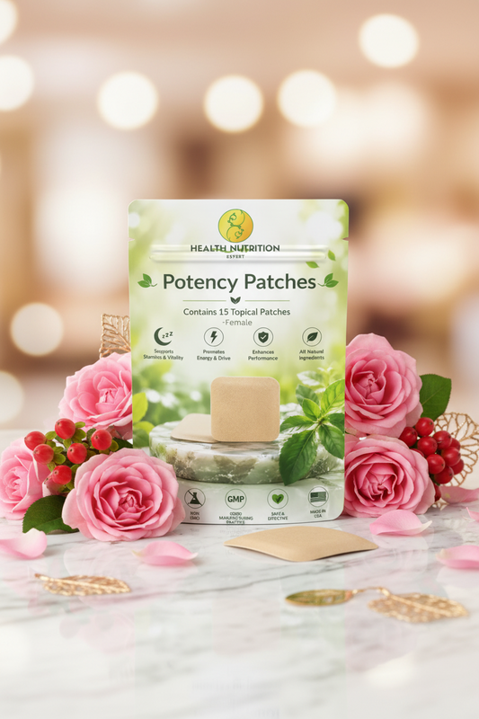 Potency Boosting Patches for Women | 15 Day Supply | Energy, Vitality & Wellness Support| Health Nutrition Expert