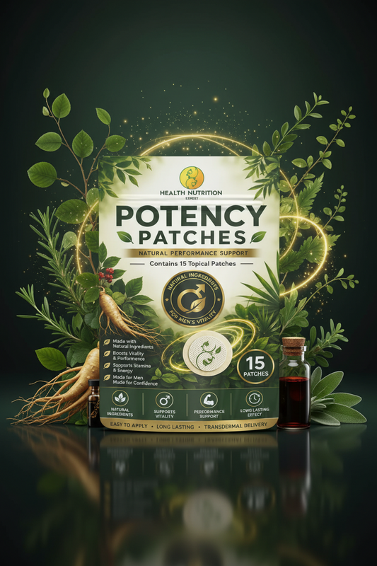 Potency Boosting Patches for Men | 15 Day Supply| Men's Vitality & Performance Support| Health Nutrition Expert