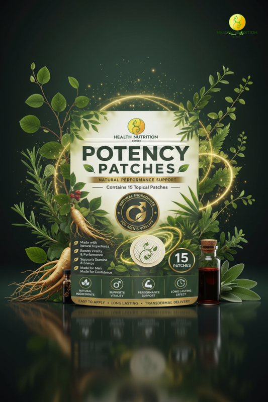 Potency Boosting Patches for Men | 15 Day Supply| Men's Vitality & Performance Support| Health Nutrition Expert