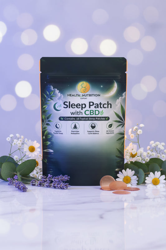 CBD Sleep Patches 15 Pack | Nighttime Wellness Support | Health Nutrition Expert