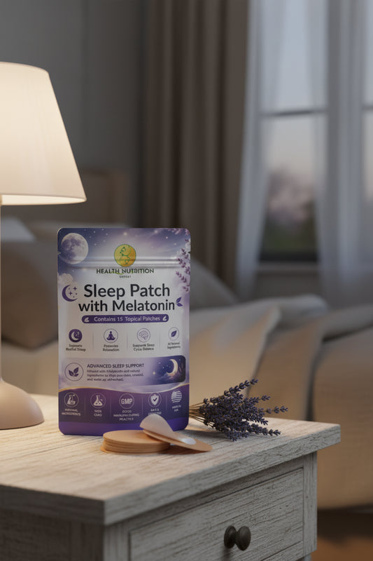 Sleep Patch with Melatonin 15 Pack | Relaxation & Nighttime Support | Health Nutrition Expert