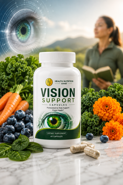 Vision Support Capsules – Eye Health Support Supplement | Health Nutrition Expert