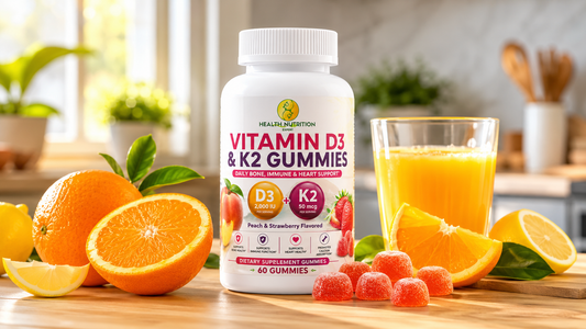 Vitamin D3 & K2 Gummies – Bone & Immune Support | Health Nutrition Expert