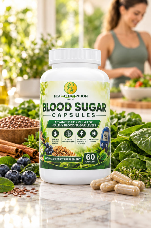 Blood Sugar Support Capsules – 60 Count | Dietary Supplement | Health Nutrition Expert