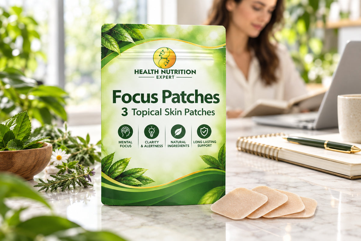 Focus Patches (3-Day Supply) – Advanced Nootropic Topical Support |Health Nutrition Expert