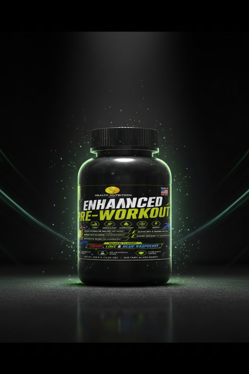 Enhanced Pre-Workout | 250mg Caffeine | 25 Servings | Health Nutrition Expert