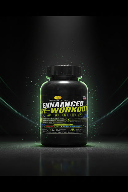 Enhanced Pre-Workout | 250mg Caffeine | 25 Servings | Health Nutrition Expert
