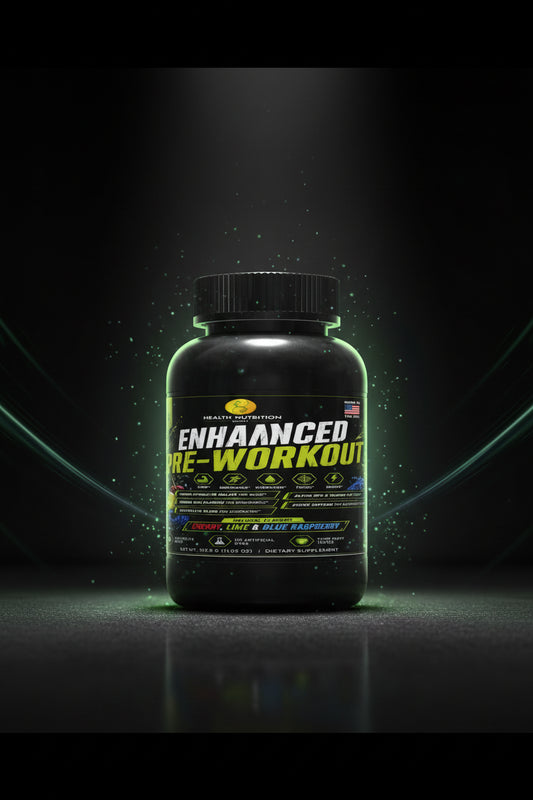 Enhanced Pre-Workout | 250mg Caffeine | 25 Servings | Health Nutrition Expert