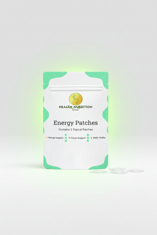 Energy Patches 3 Day Supply | Daily Energy & Vitality Support |  Health Nutrition Expert