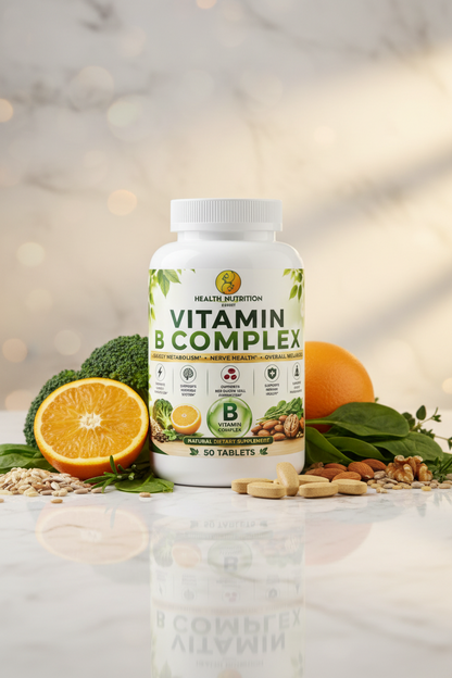 B-100 Complex Tablets | High Potency Vitamin B Complex | 50 Tablets | Health Nutrition Expert